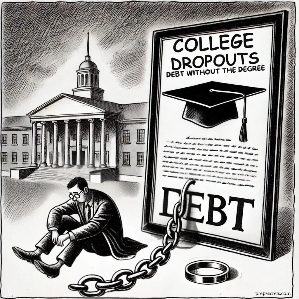 College Dropouts: Debt Without the Degree